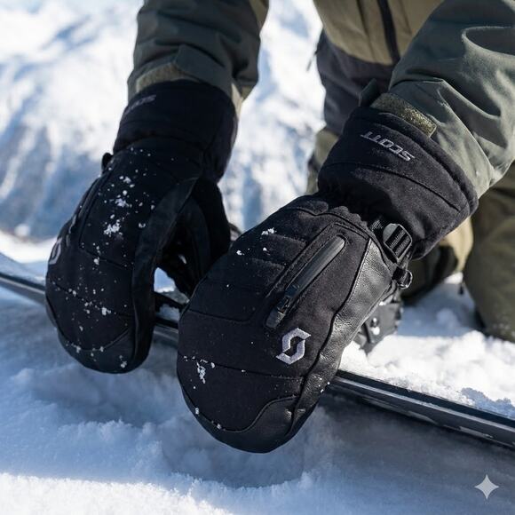 SCOTT Ultimate Pro Waterproof Ski Mittens – Size M – Insulated Snowboard Gloves - Picture 3 of 6